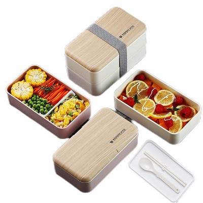 Portable Double-Decker Lunch Box