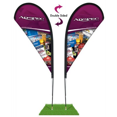 6' Teardrop Wind Flag Kit - Double Sided