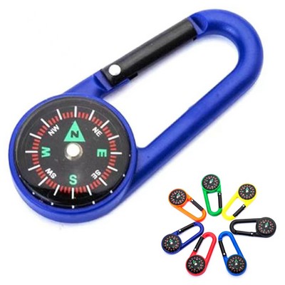 2-in-1 Carabiner Compass Clip