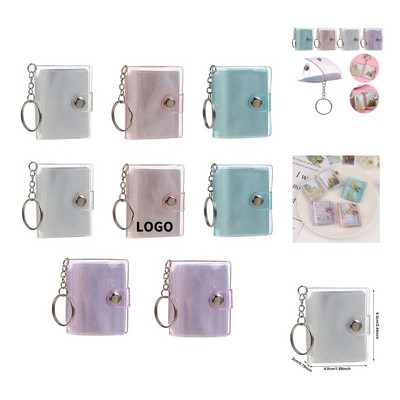 2 Inch Mini Album 16 Pocket Storage and Keychain