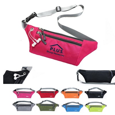 Water-Resistant Versatile Waist Bag with Multiple Functions