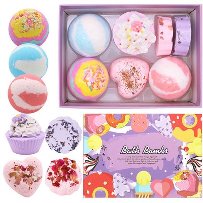 7 Natural Bath Bomb Gift Set