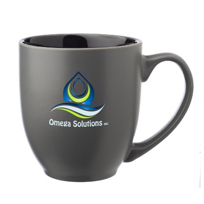 16 oz. Two Tone Ceramic Mug (Full Color Imprint)