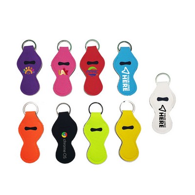 Neoprene Chapstick Holder Keychain