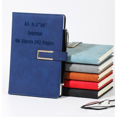 A5 8" X 6" Journal 192 Pages Notebook With Magnetic Buckle