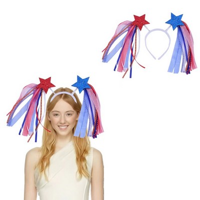 July 4th Headband w/Stars