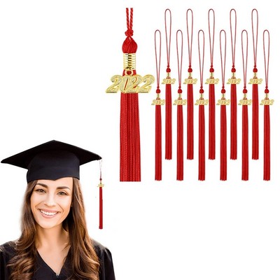 Graduation Tassels With Gold 2022 Year Charm Pendant