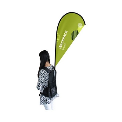 Backpack Flags - Teardrop, Single Sided (19.41" x 38.32")