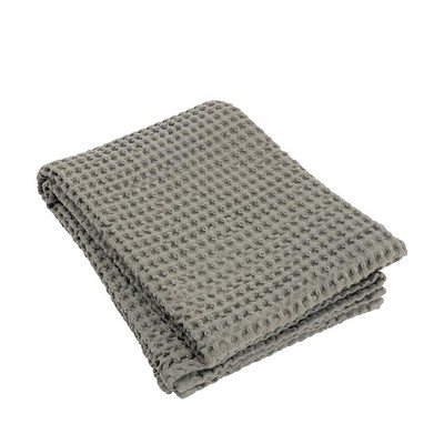 blomus Caro Jumbo Satellite Taupe Gray Waffle Bath Towel (28'' x 57'')