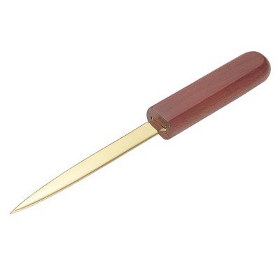 Gold Accent Letter Opener in Rosewood Finish