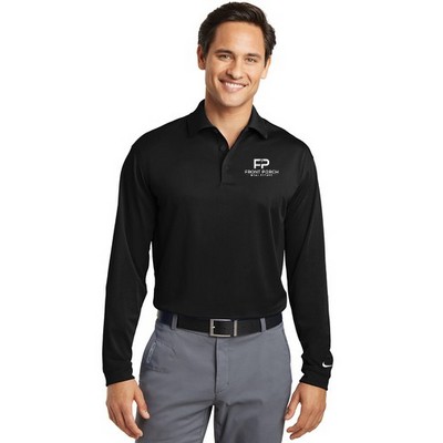 Men'S Sport Micro Pique Long Sleeve Polo Shirt