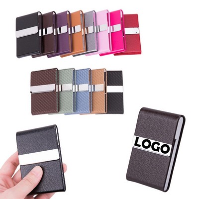 Professional PU Leather Business Card Organizer