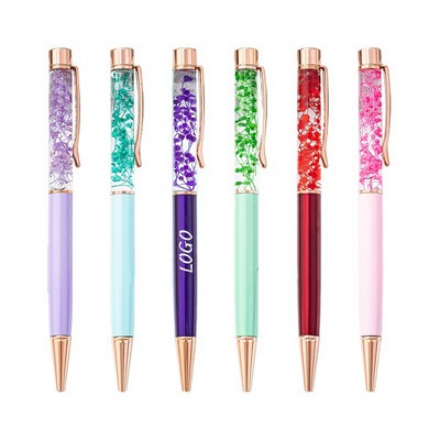 Refillable Dried Flower Ballpoint Pen