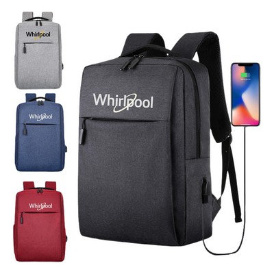 Travel Laptop Backpack with USB Charging Port