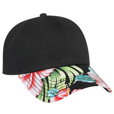 Otto Low Pro Tropical Hawaiian Pattern Cotton Cap