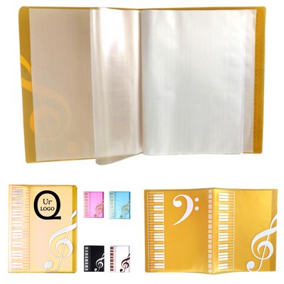 40 Pockets Music File Folder