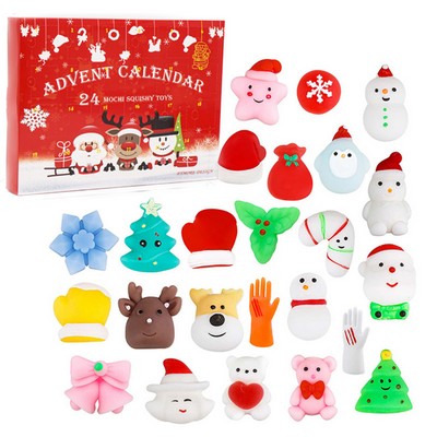 24 Days Christmas Advent Calendar W/Pendants