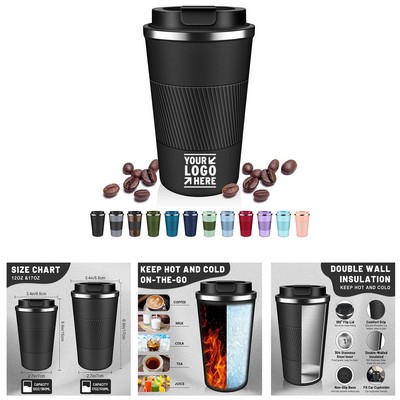 Insulated Coffee Tumblers with Flip Lid - 12oz/17oz