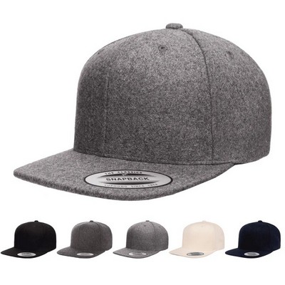 YP® Classic Yupoong Melton Wool Snapback Cap