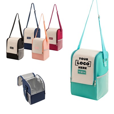 Insulated Lunch Bag With Dual Zipper