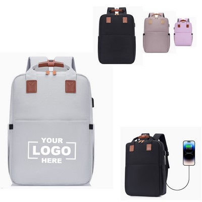 USB Charging School Backpack