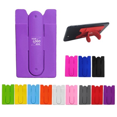 Silicone Phone Wallet with Stand