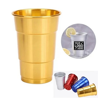 16oz Recyclable Aluminum Stadium Tumblers – Eco-Friendly Cups