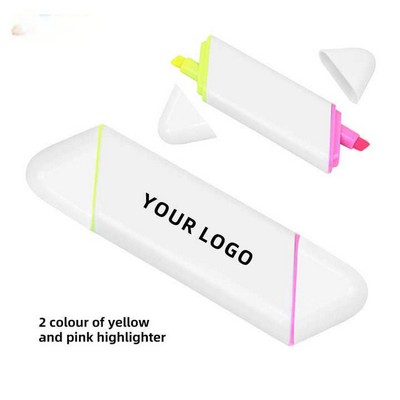 promotional 2 Color In 1 Mini highlighter pens