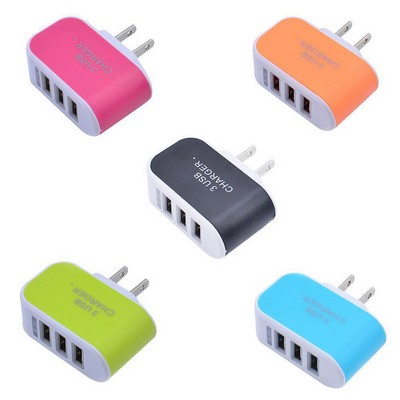 3 Ports LED USB Charger