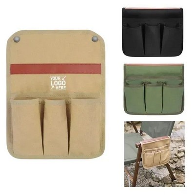 Camping chair canvas side bag