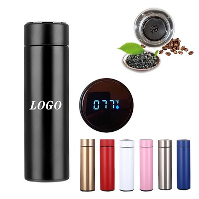 Stainless Steel Water Bottle W/ Temperature Display