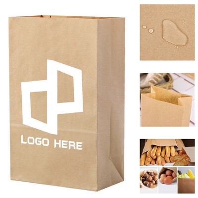 6.10X3.94X11.81Inch Thicken Grease Proofing Kraft Paper Bag