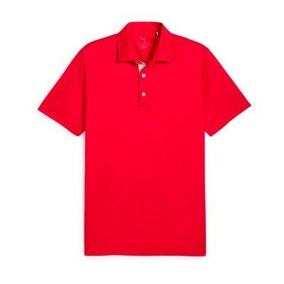 Puma® Pure 2.0 Men's Golf Polo Shirt- Strong Red