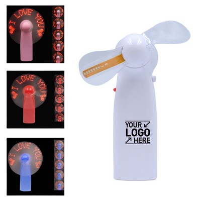 Handheld LED Flashing Fan