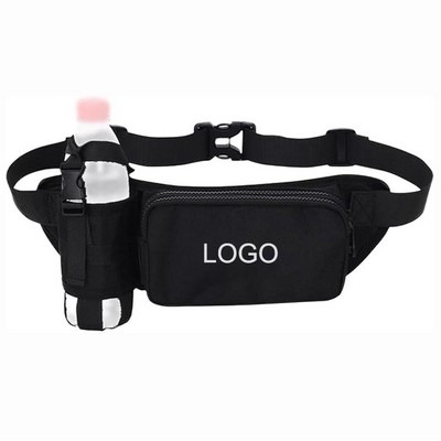 Water Bottle Fanny Pack with Adjustable Strap