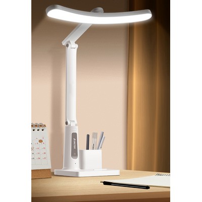 Portable Small Desk Lamp with 3 Lighting Modes, Battery Operated Rechargeable Desk Light