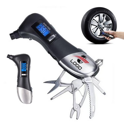 9-In-1 Multi-Function Digital Tire Pressure Gauge