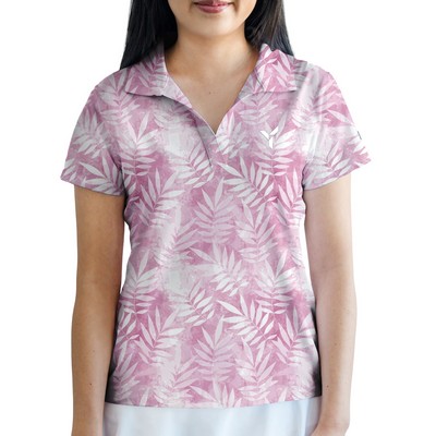 Women's Golf Polo - Rose Fairway