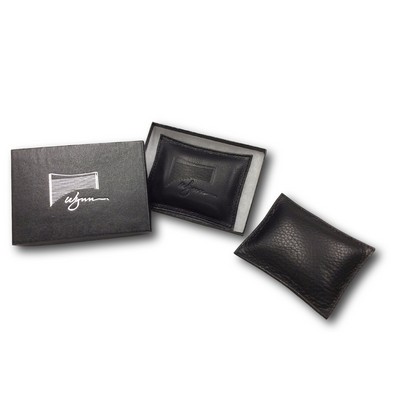 Custom Leather Rectangle Paper Weight w/ Gift Box (Debossed/ 1 Side)