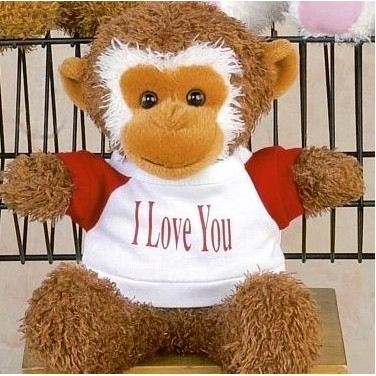 Remington Series Monkey Stuffed Animal w/Shirt (10")