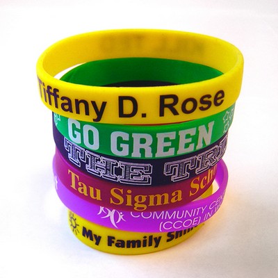 Custom Imprinted Silicone Bracelet Wristband