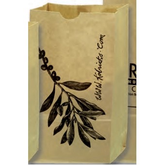 Number 6 Natural Kraft Grocery Bags (6"x3 5/8"x11 1/16")