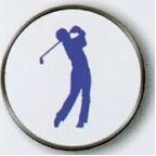 Male Golfer Stock Ball Markers