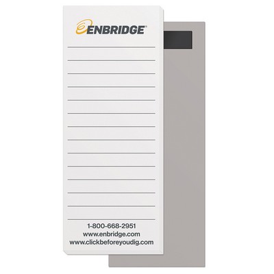 50 Page Magnetic Note-Pads with 2 Custom Color Imprint (2.75"x7")