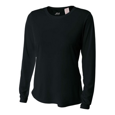 A4 Women's Long Sleeve Cooling Performance Crew Shirt