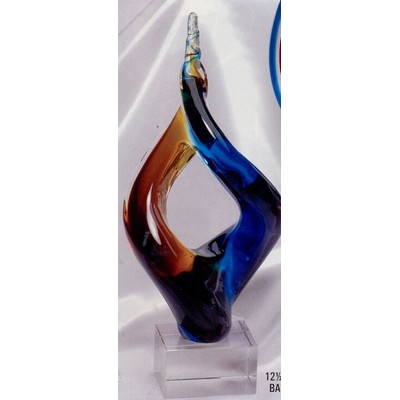 Art Glass Sculpture - Entwined Limbs