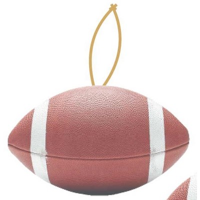 Football Promotional Ornament w/ Black Back (2 Square Inch)