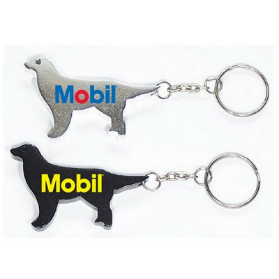 Dog Aluminum Bottle Opener w/Keychain (2 Week Production)