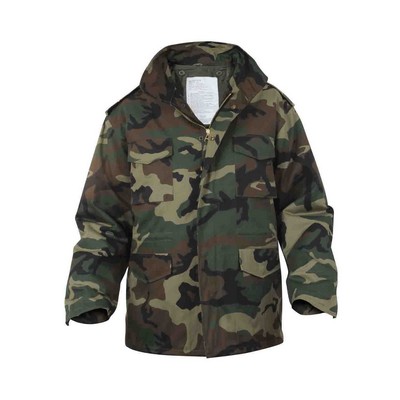 Woodland Camouflage M-65 Military Field Jacket (4XL)