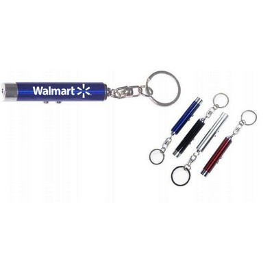 2-in-1 Laser Pointer & LED Flashlight Keychain (6 Week Production)